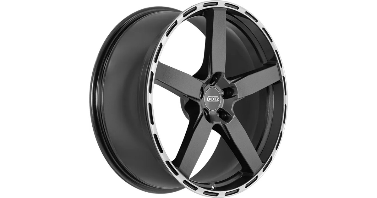 Jante ALU, Dotz MarinaBay Gunmetal/ Polished lip 9X21 5/ 112 ET40, Alésage 70.1