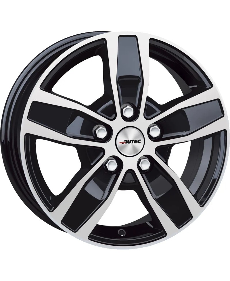Jante ALU, Autec Quantro 5 Noir , Face polie 6.5X16 5/ 160 ET60, Alésage 65.1