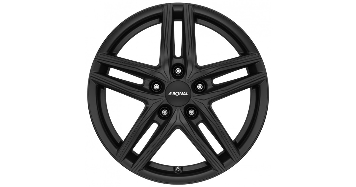 Jante ALU, Ronal R65 JET BLACK-MATT, 6.5X17 5/100 ET37, Alésage 68