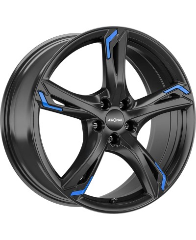 Jante ALU, Ronal R62 Blue jetblack  8X19 5/ 108 ET45, Alésage 76