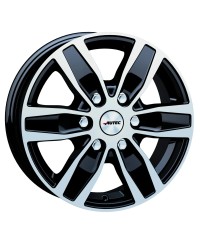 Jante ALU, Autec Quantro 6 Noir , Face polie  6.5X16 6/ 139.7 ET56, Alésage 92.4