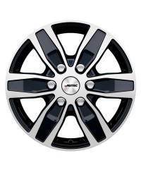 Jante ALU, Autec Quantro 6 Noir , Face polie  6.5X16 6/ 139.7 ET56, Alésage 92.4