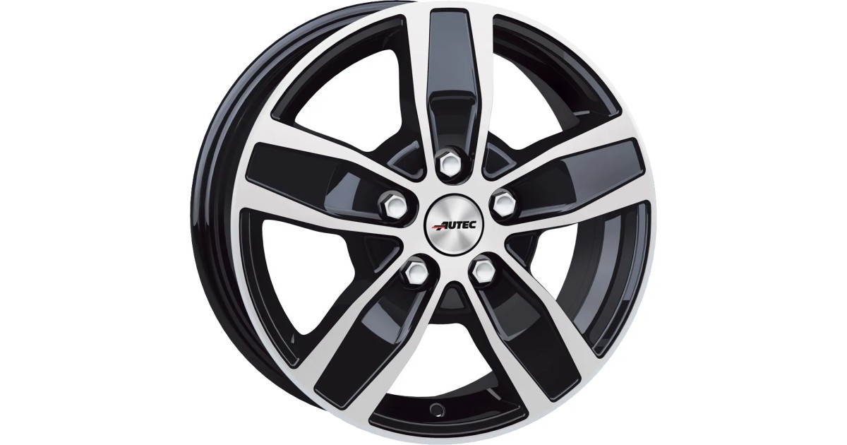 Jante ALU, Autec  Quantro 5 Noir , Face polie 7X17 5/114.3 ET37, Alésage 66.1