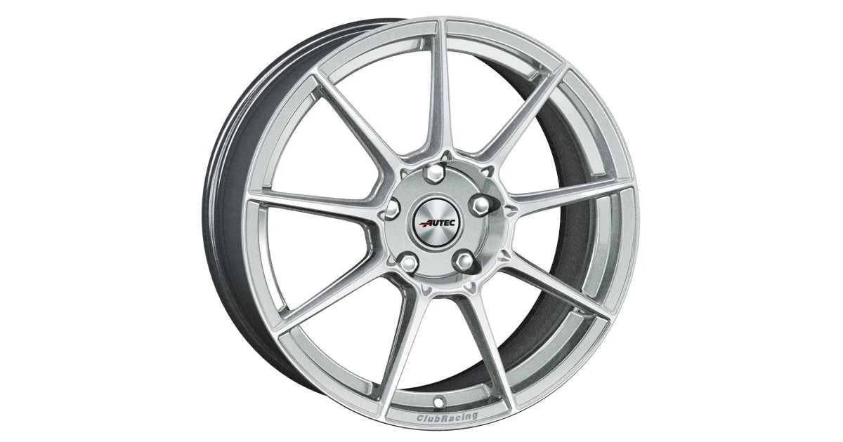 Jante ALU, Autec Club Racing Hyper silver 8.5X18 5/ 114.3 ET38, Alésage 70.1