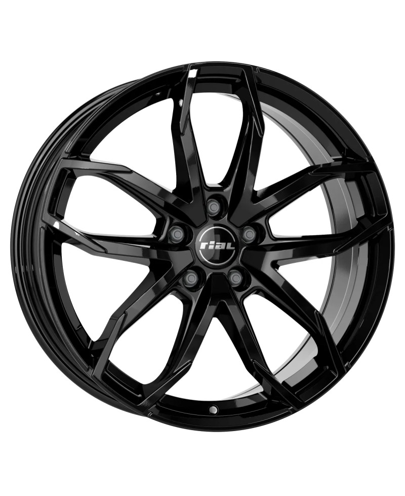 Jante ALU, Rial LUCCA Noir diamant  8X18 5/114.3 ET45, Alésage 70.1