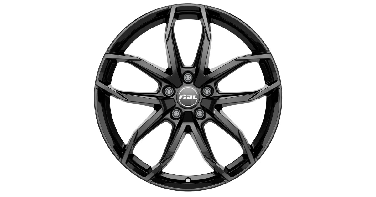 Jante ALU, Rial LUCCA Noir diamant  8X18 5/114.3 ET45, Alésage 70.1