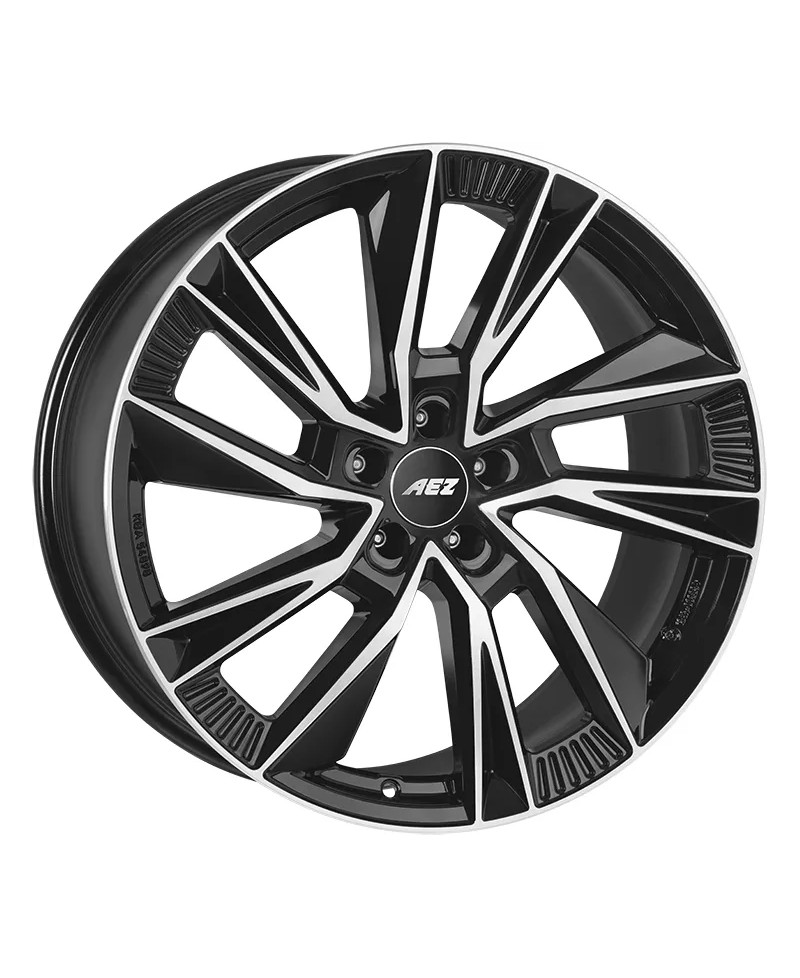 Jante Alu AEZ Havanna Noir , Face polie 9,x20 5x112 ET33 , Alésage 66.6