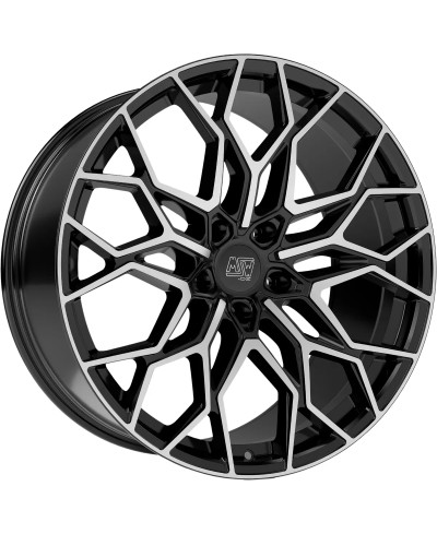 Jante Alu MSW 51 Gloss black full polished 8,5x21 5x112 ET30  , Alésage 73.1