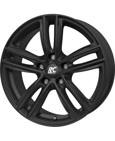 Jante Alu RC Design RC27 Noir mat laqué 7x17 5x100 ET51 , Alésage 57.1