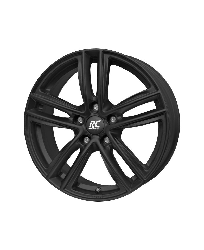 Jante Alu RC Design RC27 Noir mat laqué 7x17 5x100 ET51 , Alésage 57.1