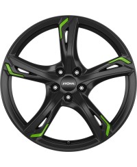 Jante ALU, Ronal R62 GREEN JETBLACK 7.5X17 5/ 114.3 ET40, Alésage 82