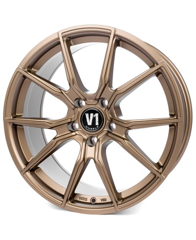 Jante ALU, V1 Wheels V1 Bronze laqué mat  8X18 5/ 112 ET45 , Alésage 66.6
