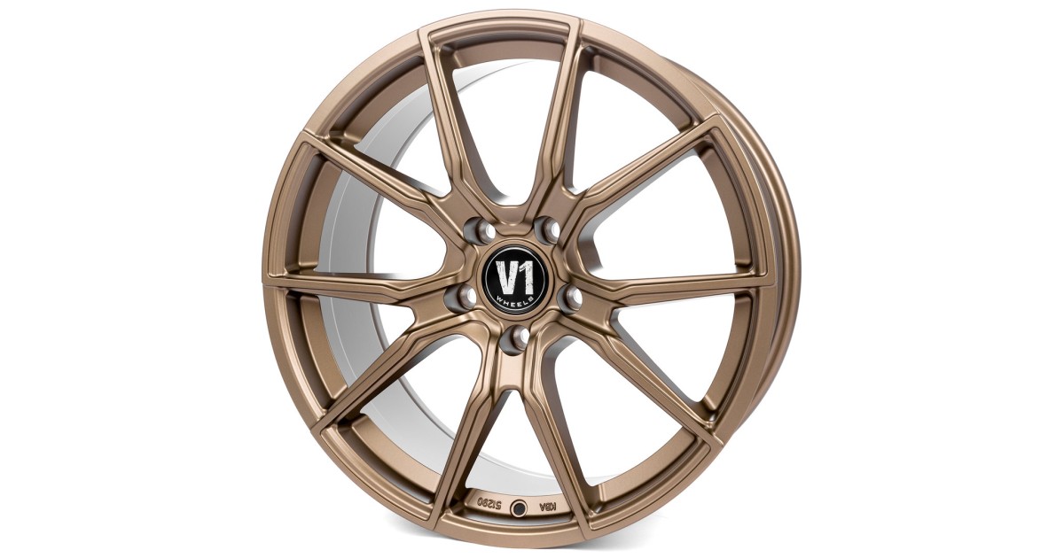 Jante ALU, V1 Wheels V1 Bronze laqué mat  8X18 5/ 112 ET45 , Alésage 66.6