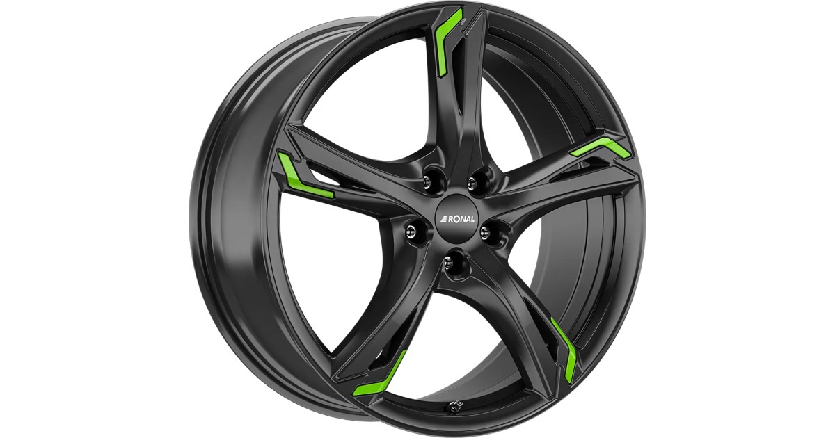 Jante ALU, Ronal R62 Green jetblack 8X19 5/ 112 ET35, Alésage 76