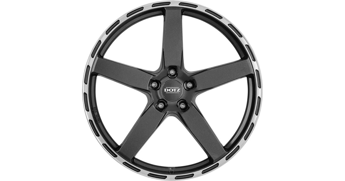 Jante ALU, Dotz MarinaBay Gunmetal , polished lip 9.5X19 5/ 114.3 ET40, Alésage 71.6