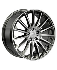 Jante ALU, Wheelworld - 2DRV WH39 Dark Gunmetal / Anthracite foncé , Face polie 10X22 5/ 112 ET38, Alésage 66.6