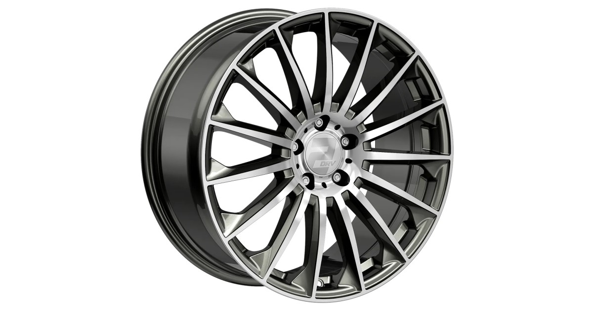 Jante ALU, Wheelworld - 2DRV WH39 Dark Gunmetal / Anthracite foncé , Face polie 10X22 5/ 112 ET38, Alésage 66.6