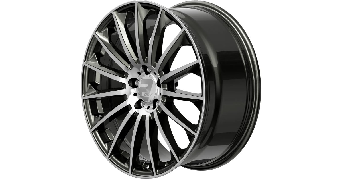 Jante ALU, Wheelworld - 2DRV WH39 Dark Gunmetal / Anthracite foncé , Face polie 10X22 5/ 112 ET38, Alésage 66.6