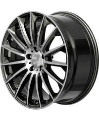 Jante ALU, Wheelworld - 2DRV WH39 Dark Gunmetal / Anthracite foncé , Face polie 9.5X22 5/ 112 ET42, Alésage 66.6