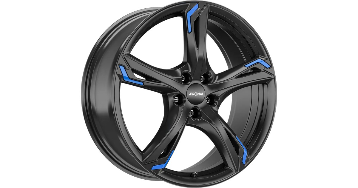 Jante ALU, Ronal R62 Blue jetblack   8X19 5/ 114.3 ET40, Alésage 82