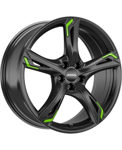 Jante ALU, Ronal R62 Green Jetblack  8X19 5/ 114.3 ET40, Alésage 82