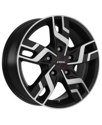 Jante ALU, Ronal R64 Jetblack-matt-Face polie 7X17 5/ 120 ET55, Alésage 65.1