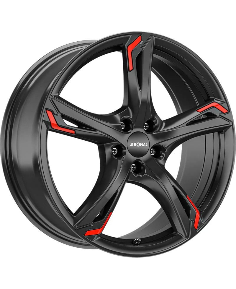 Jante ALU, Ronal R62 Red jetblack  7.5X17 5/ 112 ET45, Alésage 76