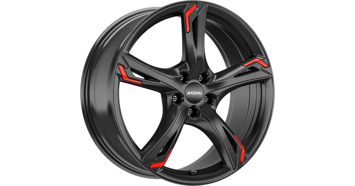 Jante ALU, Ronal R62 Red jetblack  7.5X17 5/ 112 ET45, Alésage 76