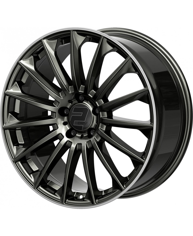 Jante ALU, Wheelworld - 2DRV WH39 Dark gunmetal lackiert + Rebord poli 10.5X22 5/ 112 ET30, Alésage 66.6