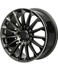 Jante ALU, Wheelworld - 2DRV WH39 Dark gunmetal lackiert + Rebord poli 10.5X22 5/ 112 ET30, Alésage 66.6