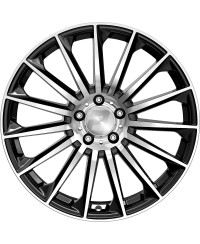 Jante ALU, Wheelworld - 2DRV WH39/ SP+ Noir brillant laqué , Face polie  10X22 5/ 114.3 ET40, Alésage 72.6