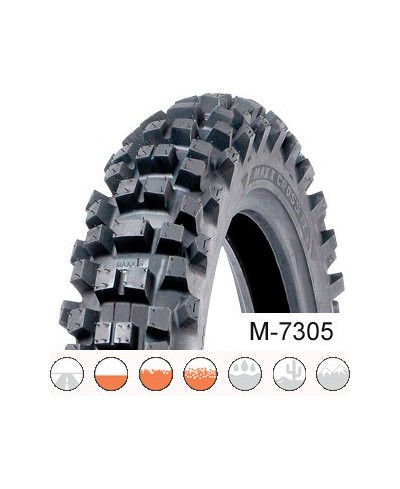 Pneu moto,  Maxxis M-7305 Maxxcross PRO Inter. Track REAR   110/90-19  62M TT