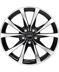 Jante Alu Autec Brixen Black Polished 8x20 5x112 ET47 , Alésage 57.1