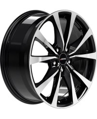 Jante Alu Autec Brixen Black Polished 8x20 5x112 ET47 , Alésage 57.1