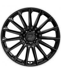 Jante ALU, Wheelworld - 2DRV WH39 Noir brillant laqué / Bord poli 10X22 5/ 112 ET20, Alésage 66.6