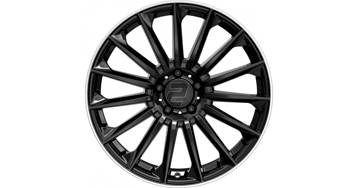 Jante ALU, Wheelworld - 2DRV WH39 Noir brillant laqué / Bord poli 10X22 5/ 112 ET20, Alésage 66.6