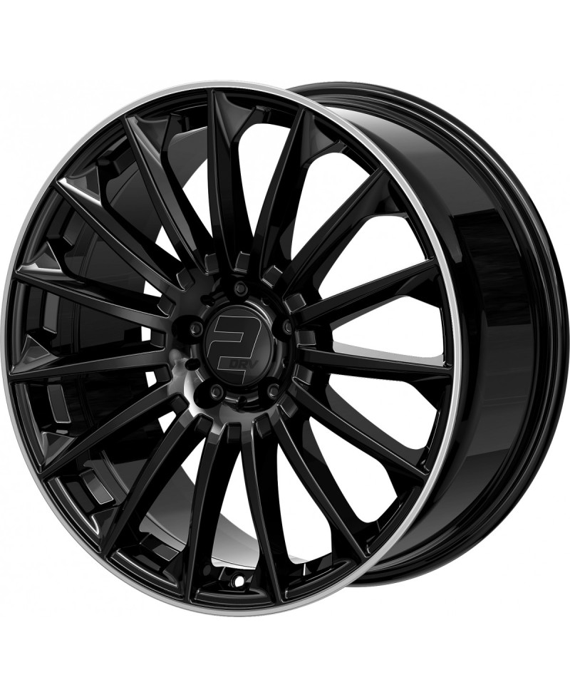 Jante ALU, Wheelworld - 2DRV WH39 Noir brillant laqué / Bord poli 10X22 5/ 112 ET38, Alésage 66.6