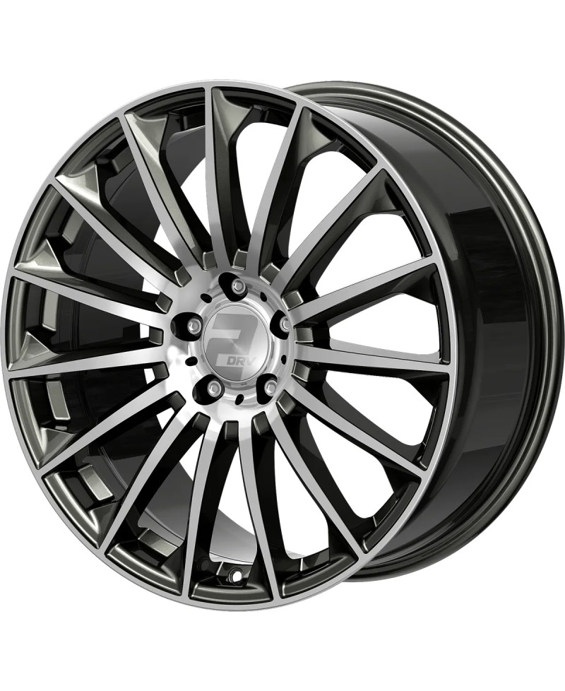 Jante ALU, Wheelworld - 2DRV WH39/ DGMP+ Dark gunmetal lackiert (Face polie) 10.5X22 5/ 112 ET20, Alésage 66.6