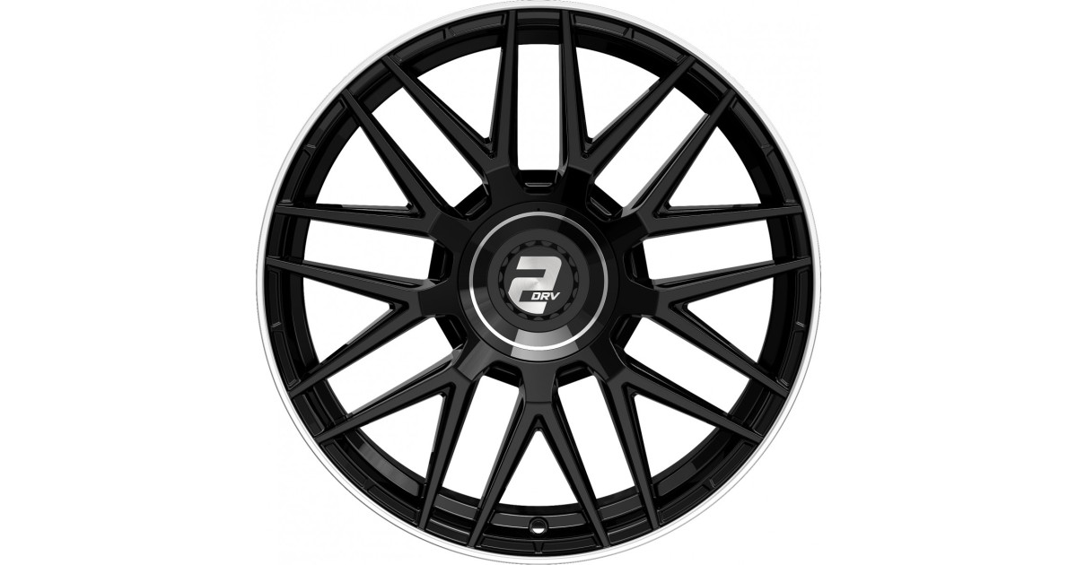 Jante ALU, Wheelworld - 2DRV WH43 Noir brillant laqué , Bord poli 9X20 5/ 112 ET40, Alésage 66.6