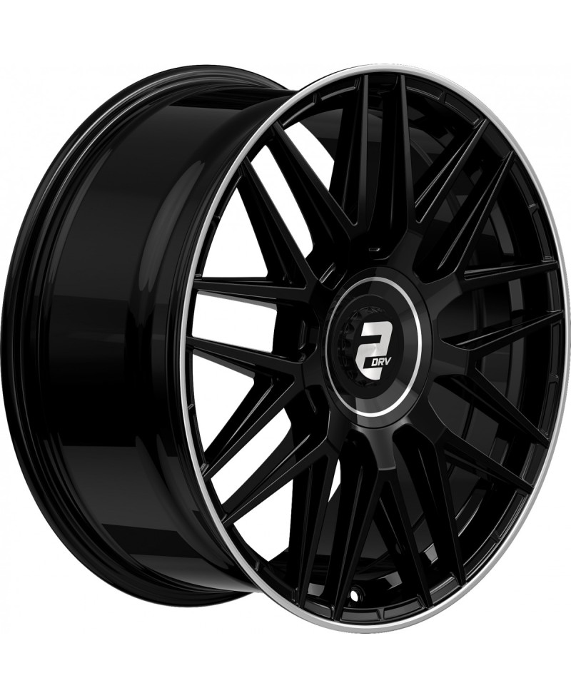 Jante ALU, Wheelworld - 2DRV WH43 Noir brillant laqué , Bord poli 9X20 5/ 112 ET48, Alésage 66.6