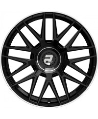 Jante ALU, Wheelworld - 2DRV WH43 Noir brillant laqué , Bord poli 8.5X20 5/ 112 ET40, Alésage 66.6