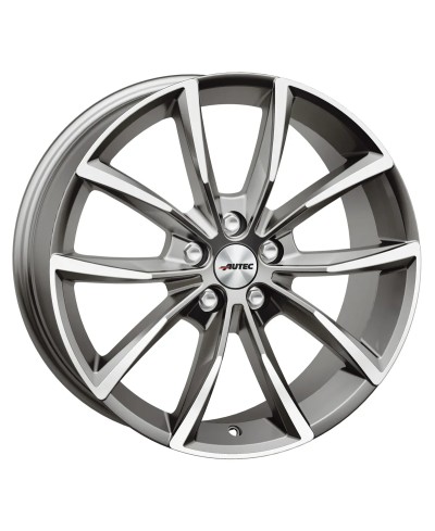 Jante Alu Autec Astana Titanium Silver Polished 9x20 5x112 ET40 , Alésage 57.1