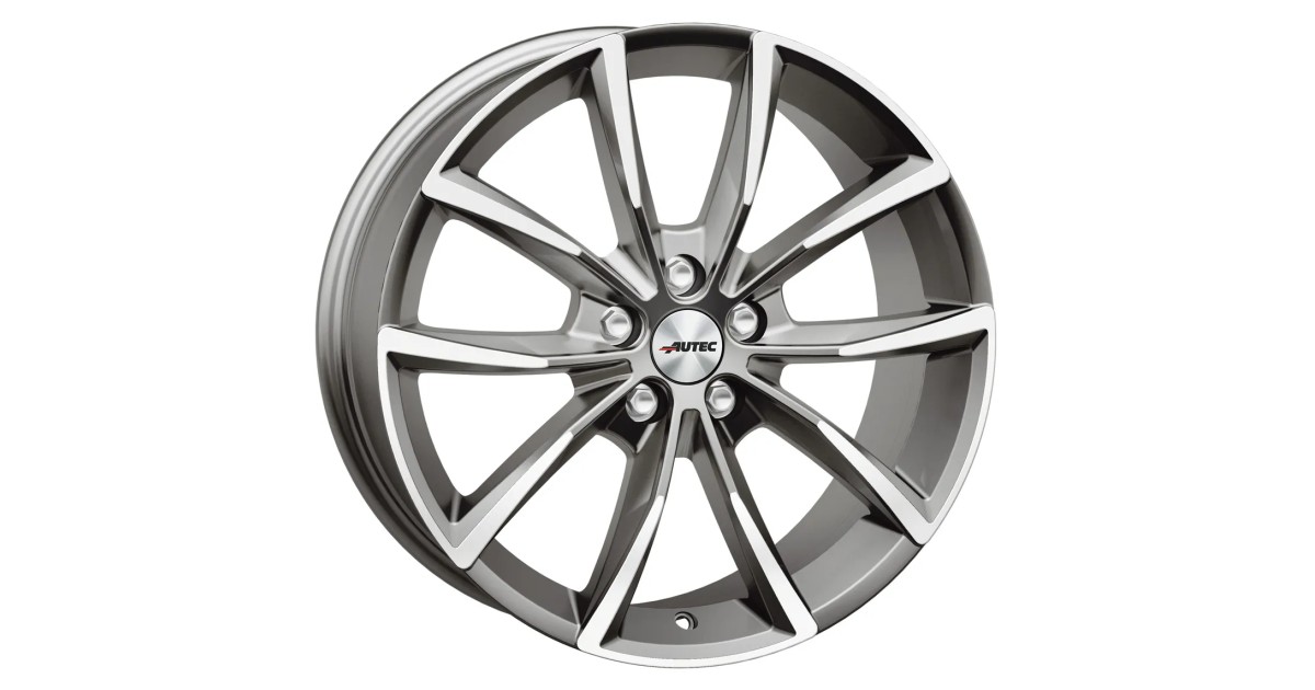 Jante Alu Autec Astana Titanium Silver Polished 9x20 5x112 ET40 , Alésage 57.1
