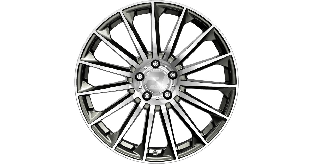 Jante ALU, Wheelworld - 2DRV WH39/ DGMP+ Dark gunmetal lackiert / Face polie10.5X22 5/ 112 ET30, Alésage 66.6