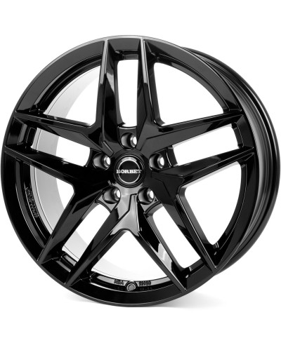 Jante Alu Borbet Z Noir brillant 7,5x18 5x112 ET40, Alésage 66.6