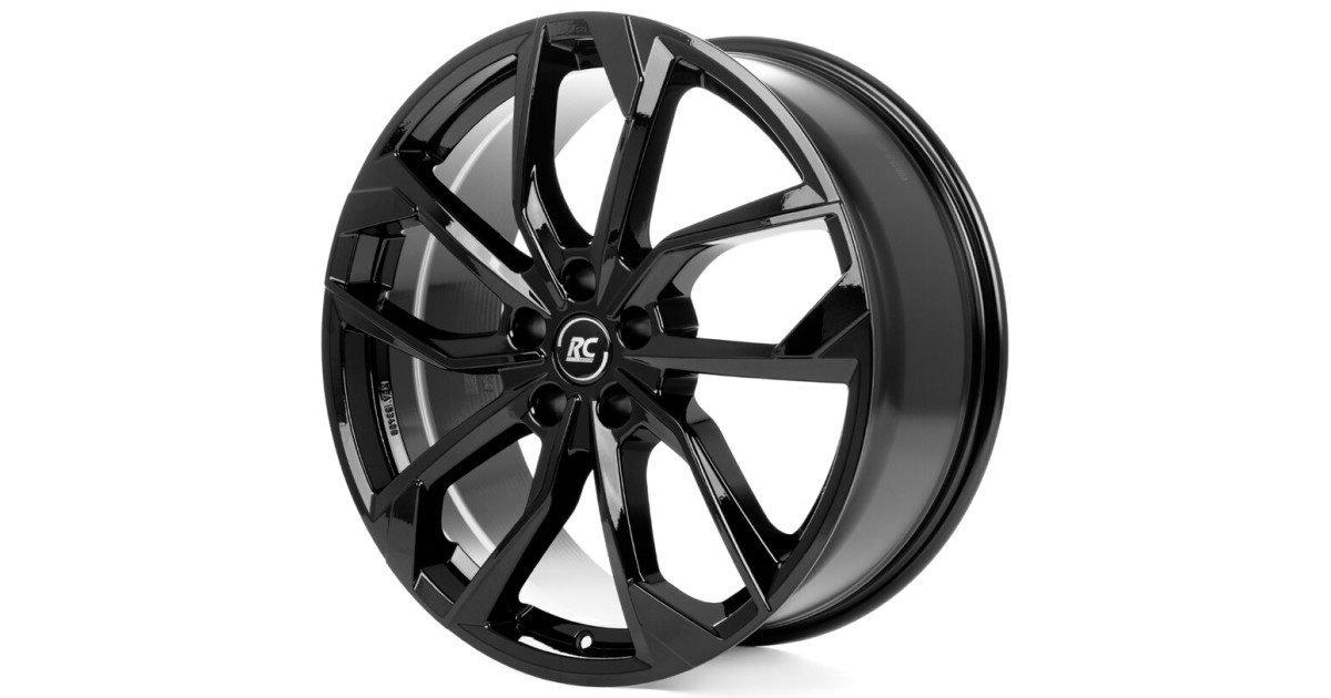 Jante Alu RC Design RC34 Gloss Black 6,5x17 5x120 ET60  , Alésage 65.1