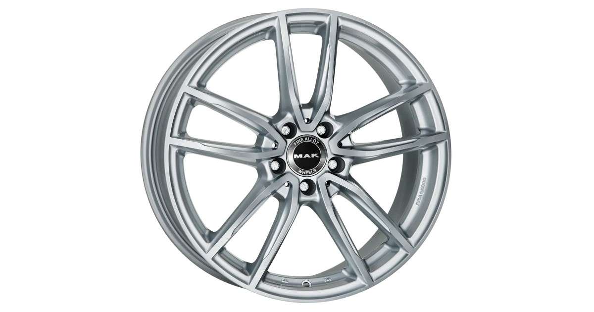 Jante Alu MAK Evo Silver 8x18 5x112 ET33 , Alésage 66.6