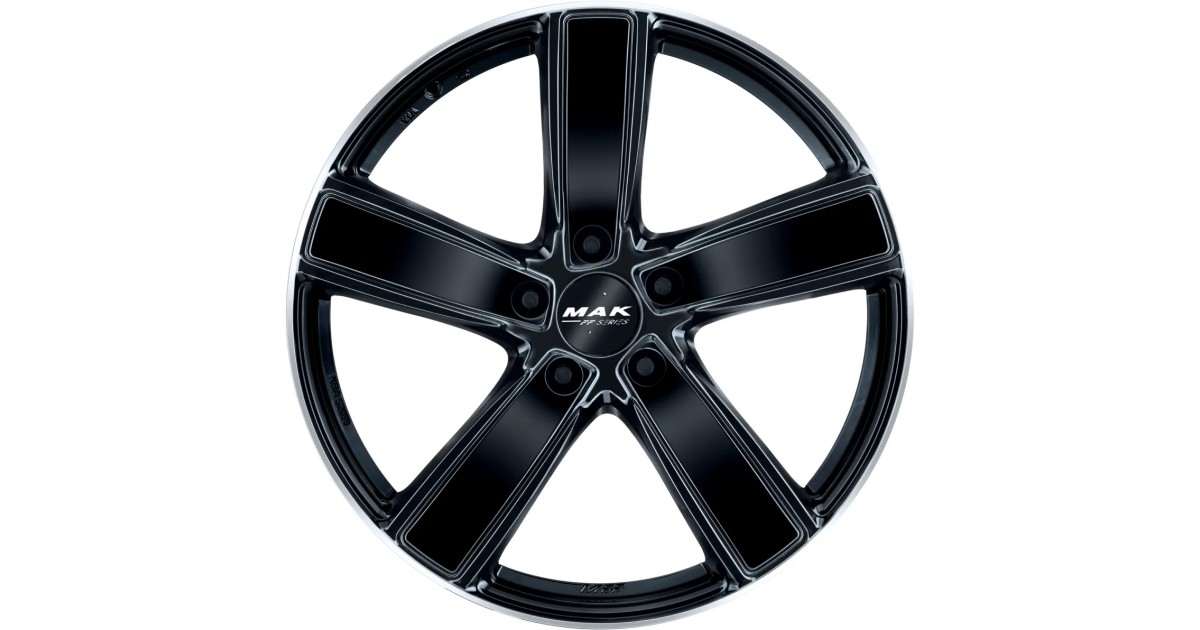 Jante Alu MAK Turismo-FF Gloss black mirror ring  9,0x21 5x130 ET60 , Alésage 71.6