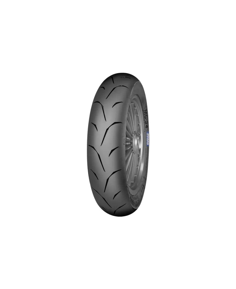 Pneu moto,  Mitas MC34 Supersoft Avant/ Arrière 130/ 70-12 62P TL