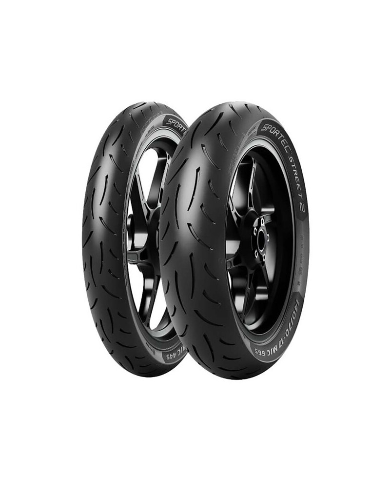 Pneu scooter,  Metzeler SPORTEC STREET2 F/R 90/ 80-14  49S TL